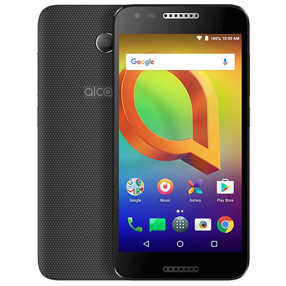 Alcatel A30 16GB Unlocked GSM Android Phone w/ 8MP Camera - Blac