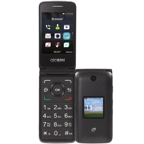 Tracfone Prepaid Alcatel 4GB MyFlip Cellphone - Gray (A405DL) Al