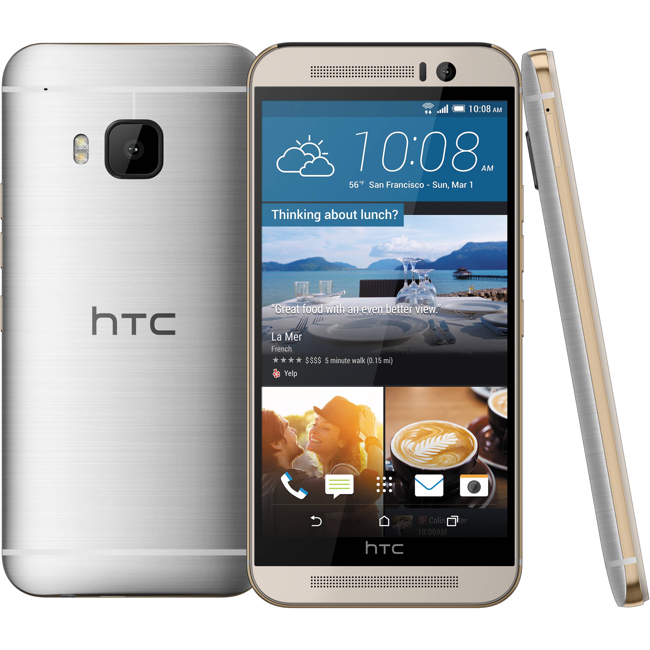 HTC One M9 - 32 GB - Silver/Gold - Unlocked – ElectronicsForce