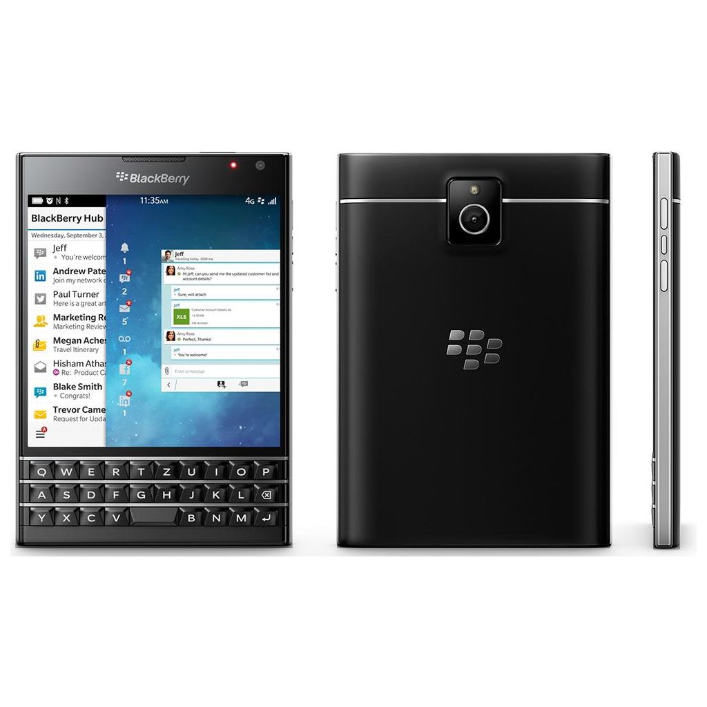 BlackBerry Passport - 32 GB - Black - Unlocked - GSM