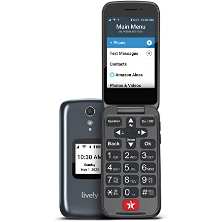 Lively - Jitterbug Flip2 Cell Phone for Seniors - Gray