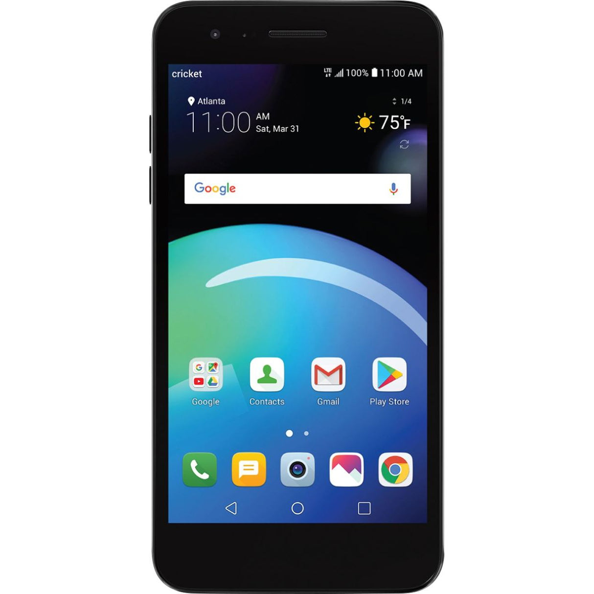 LG Risio 3 16GB Prepaid Smartphone Cricket Wireless DLGN5012  Bl