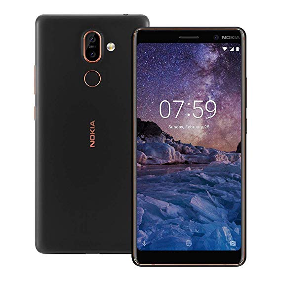 Nokia 7 Plus TA1046 DS 64GB/4GB Unlocked Smartphone Black PX