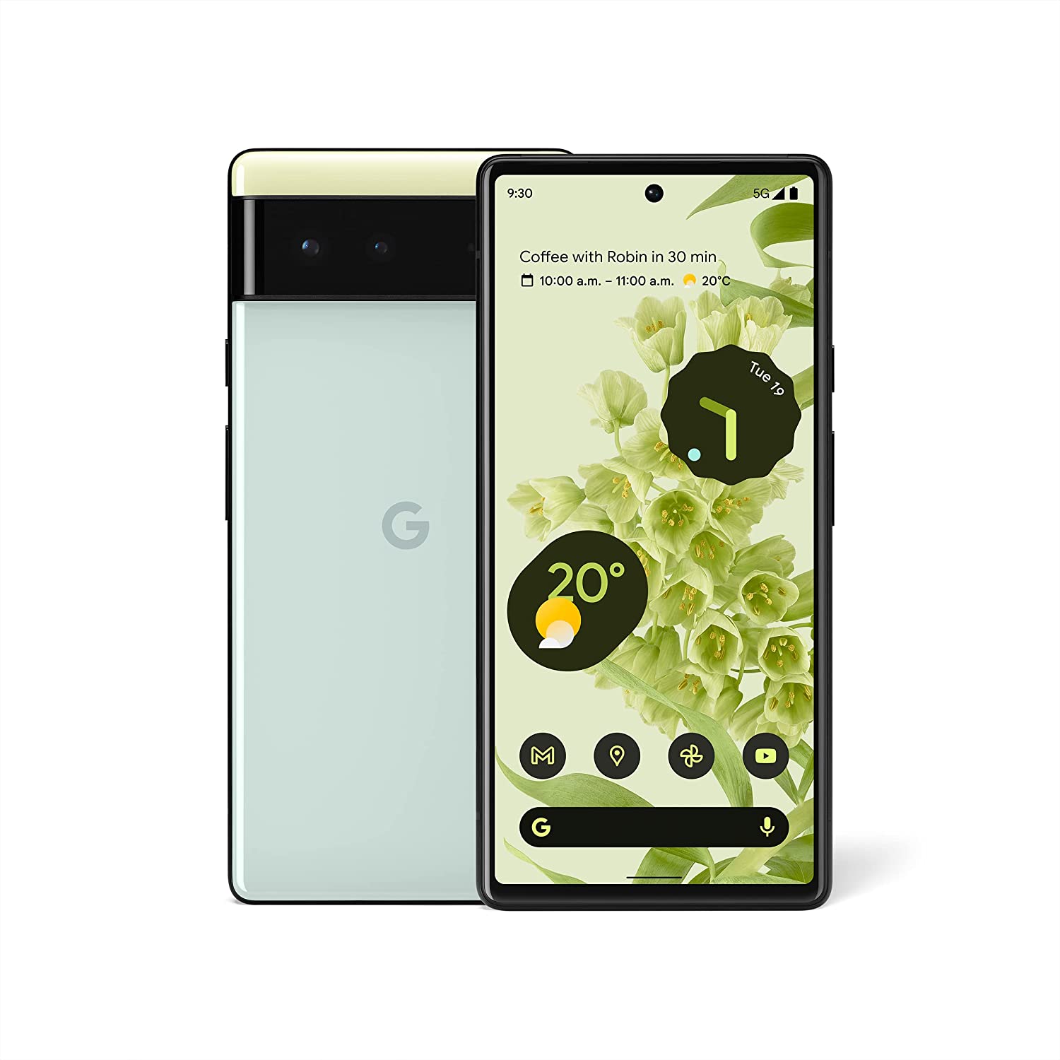 Google - Pixel 6 128GB (Unlocked) - Sorta Seafoam