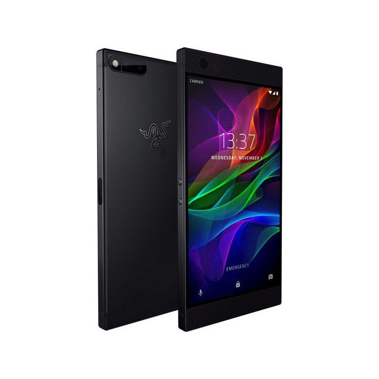 Graphite Razor Phone Razer Phone - 64 GB - Chrome Triple-Headed Snake Logo - Unlocked ...