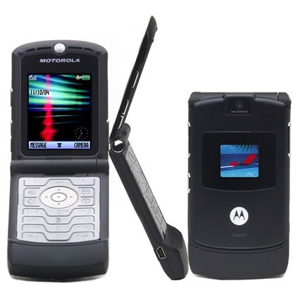 Motorola V3 RAZR No Contract Cell Phone GSM AT&T (black)