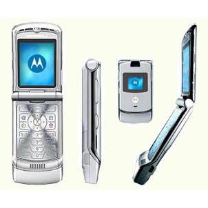 Motorola V3 RAZR No Contract Cell Phone GSM Un-locked (SILVER